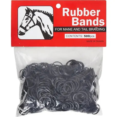 Rubber bands for mane and tail braiding