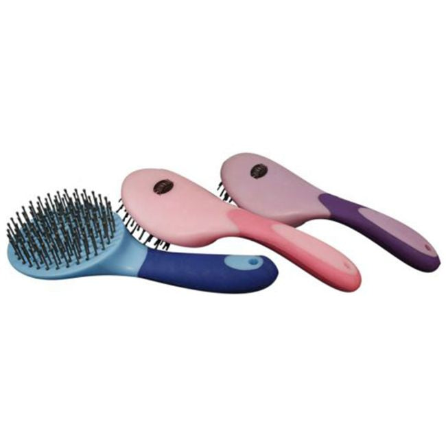 Soft touch handle mane and tail brush