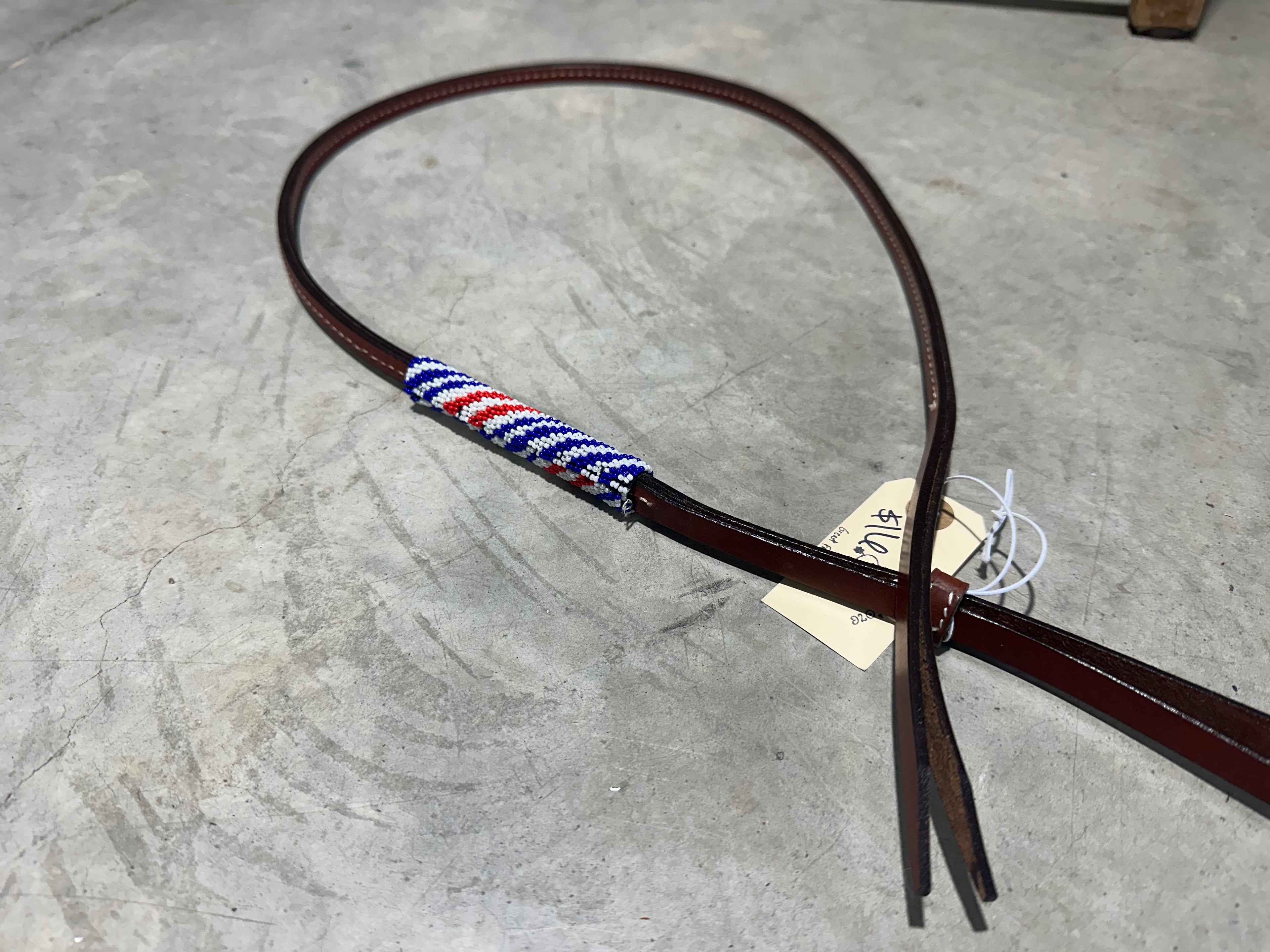 Red, white & blue beaded over & under