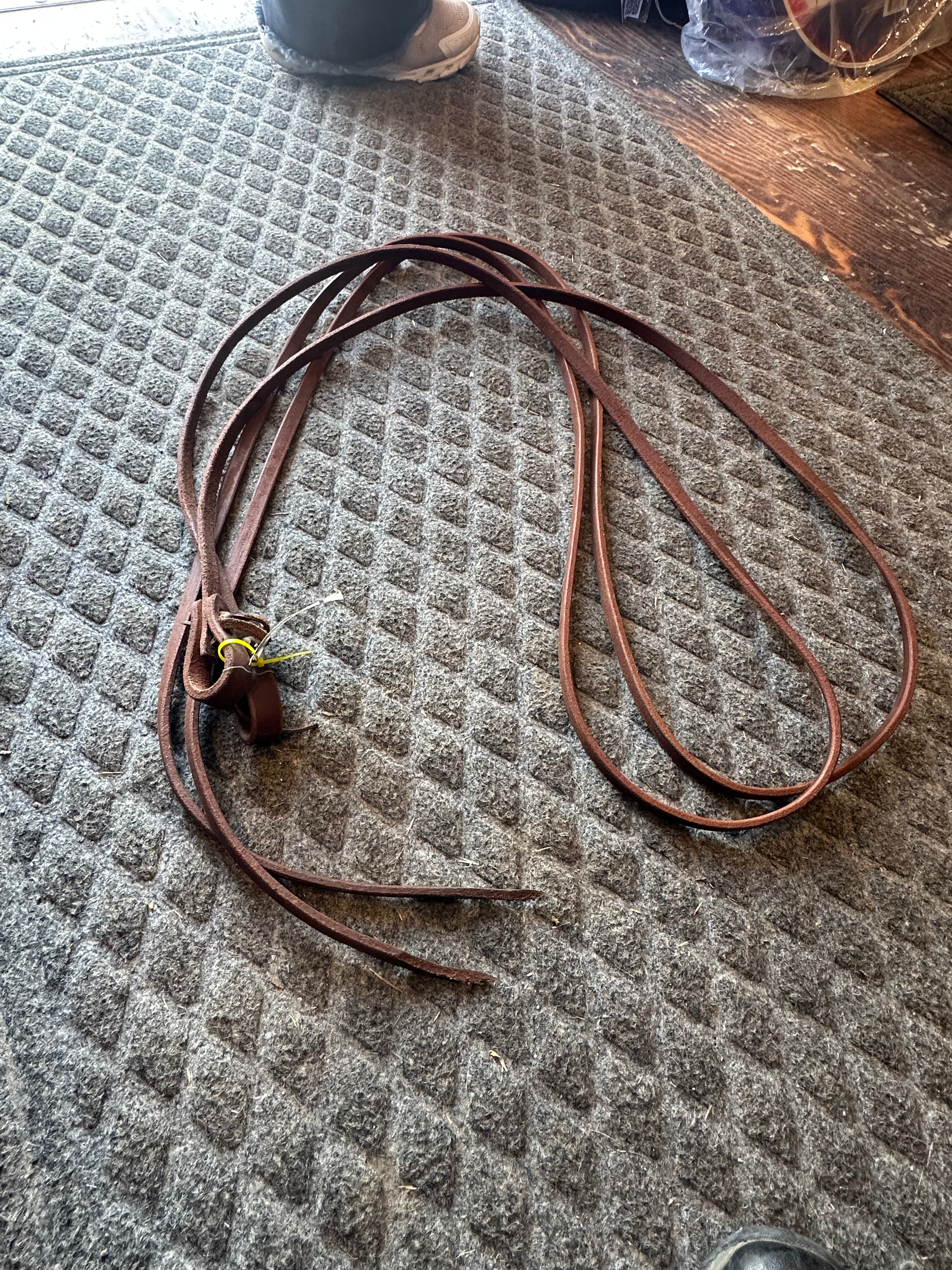 1/2” x 8’ split reins by Richland Leather co.