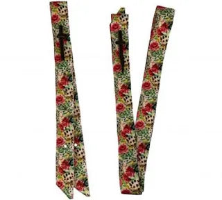Floral cheetah nylon off billet and latigo set ￼