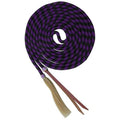 23’ nylon braided mecate rein with horse hair tassel