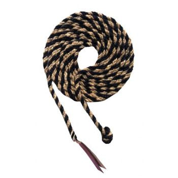 23’ horse hair mecate rein with horse hair tassel and leather popper