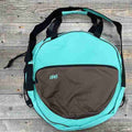 Chaos turquoise and brown rope bag