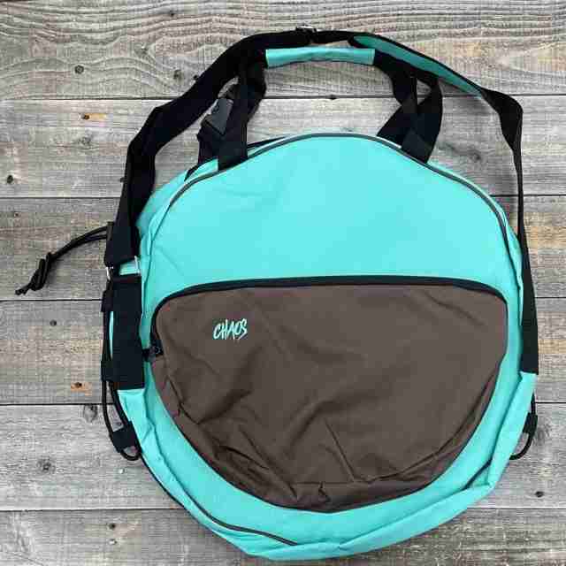 Chaos turquoise and brown rope bag