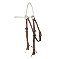 Professionals Choice burgundy lariat rope Browband training headstall