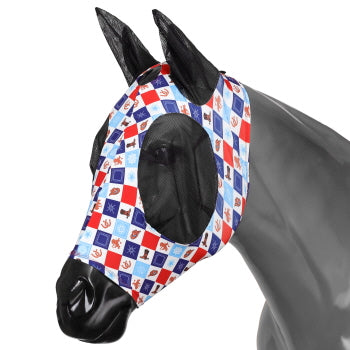 Lycra design fly mask with ears