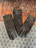 Barstow pro rodeo bull riding deer skin gloves