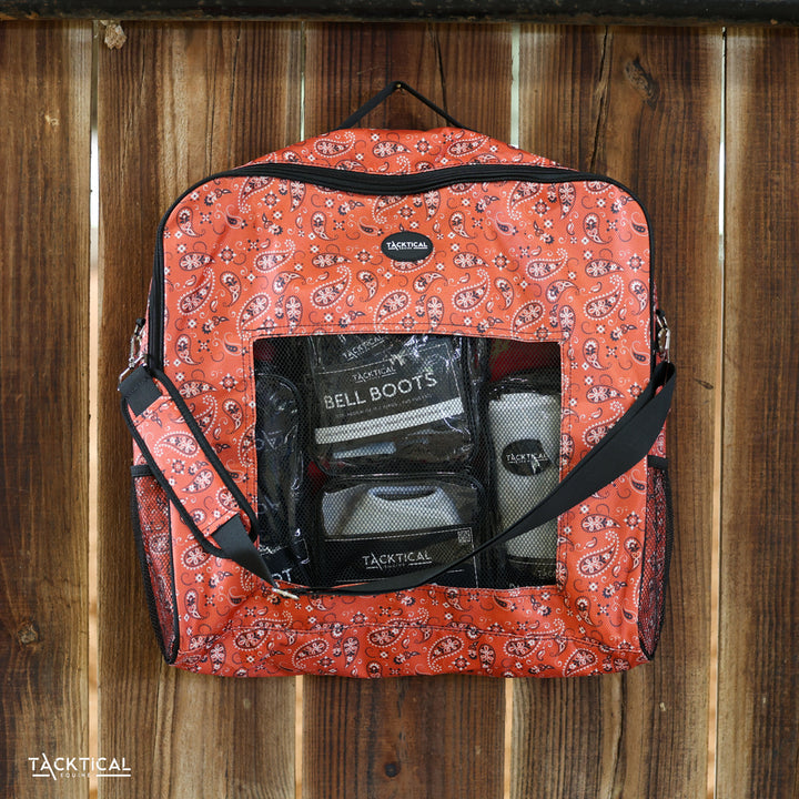 Red bandana deluxe sports boot bag by Tacktical