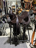 “The Houston” 15” Silva hybrid light weight barrel saddle (Brazilian made)