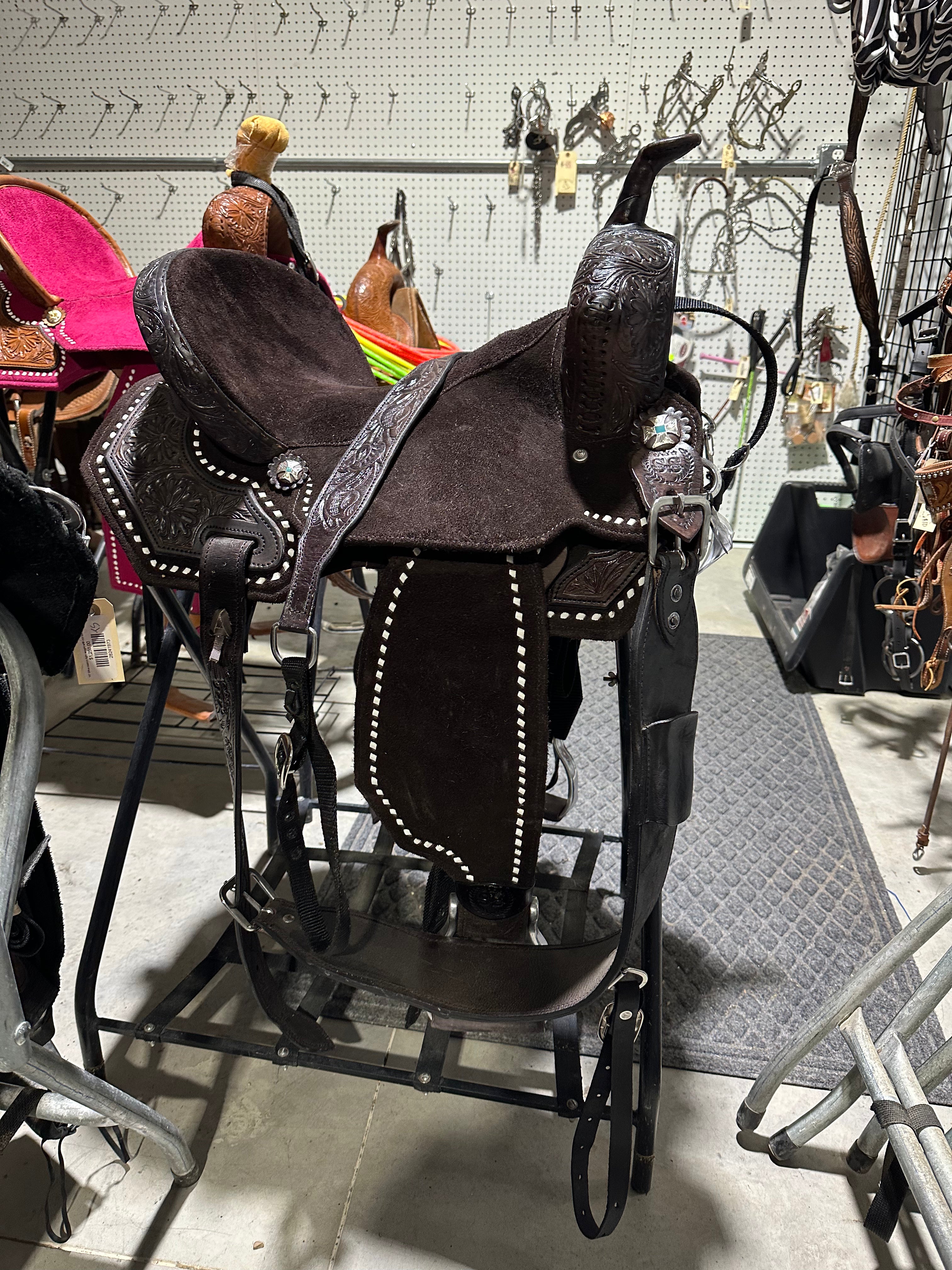 “The Houston” 15” Silva hybrid light weight barrel saddle (Brazilian made)