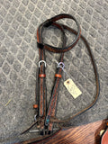 Turquoise cross one ear headstall