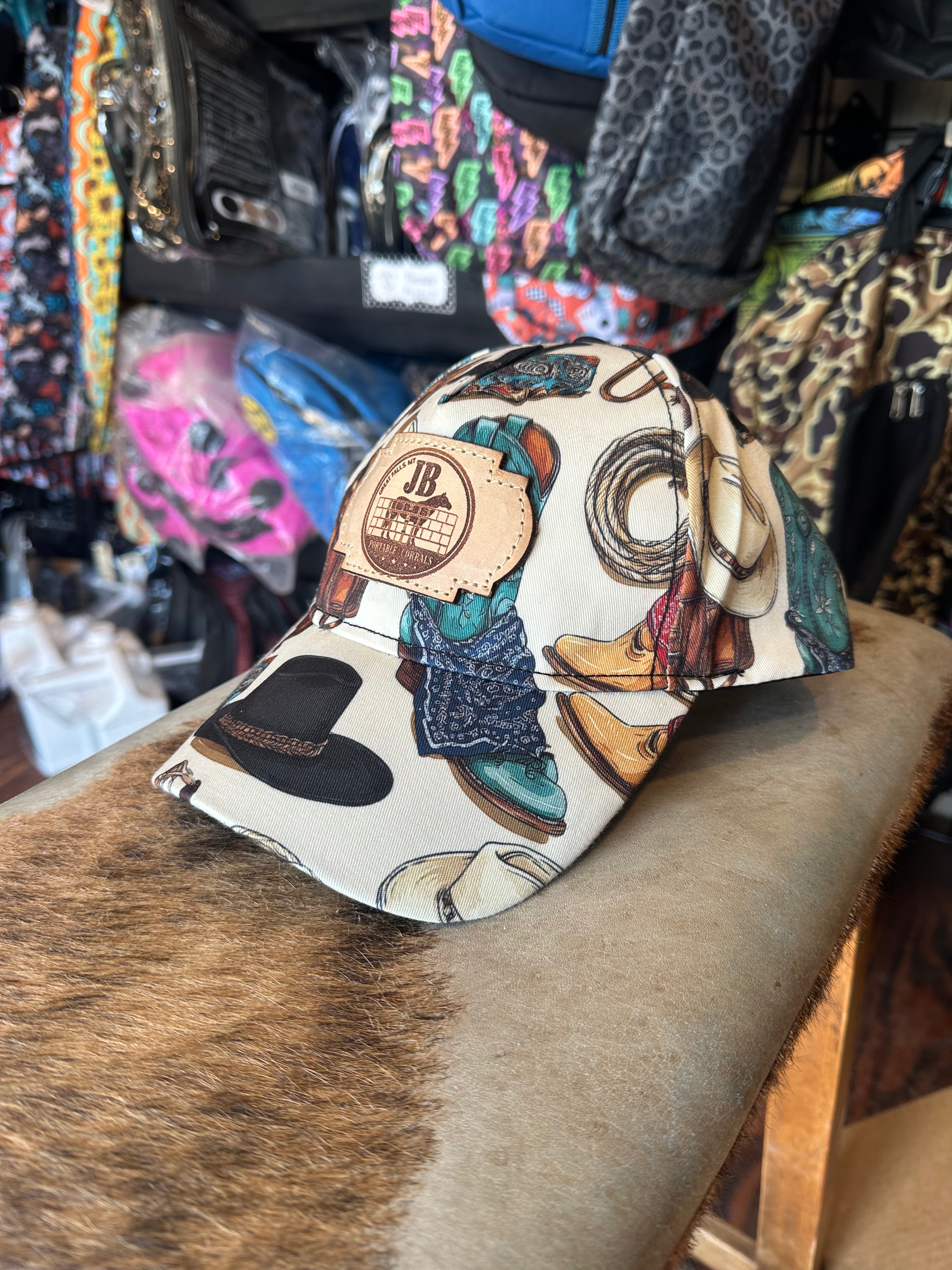 Women’s baseball caps The Tack Store/ JB Portable Corrals