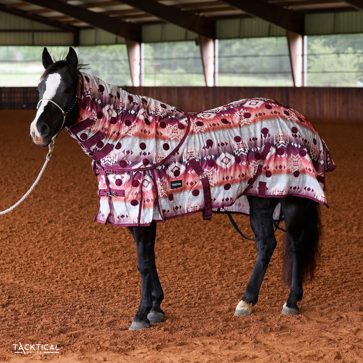Tacktical piper Aztec magnetic therapy fly sheet with detachable neck