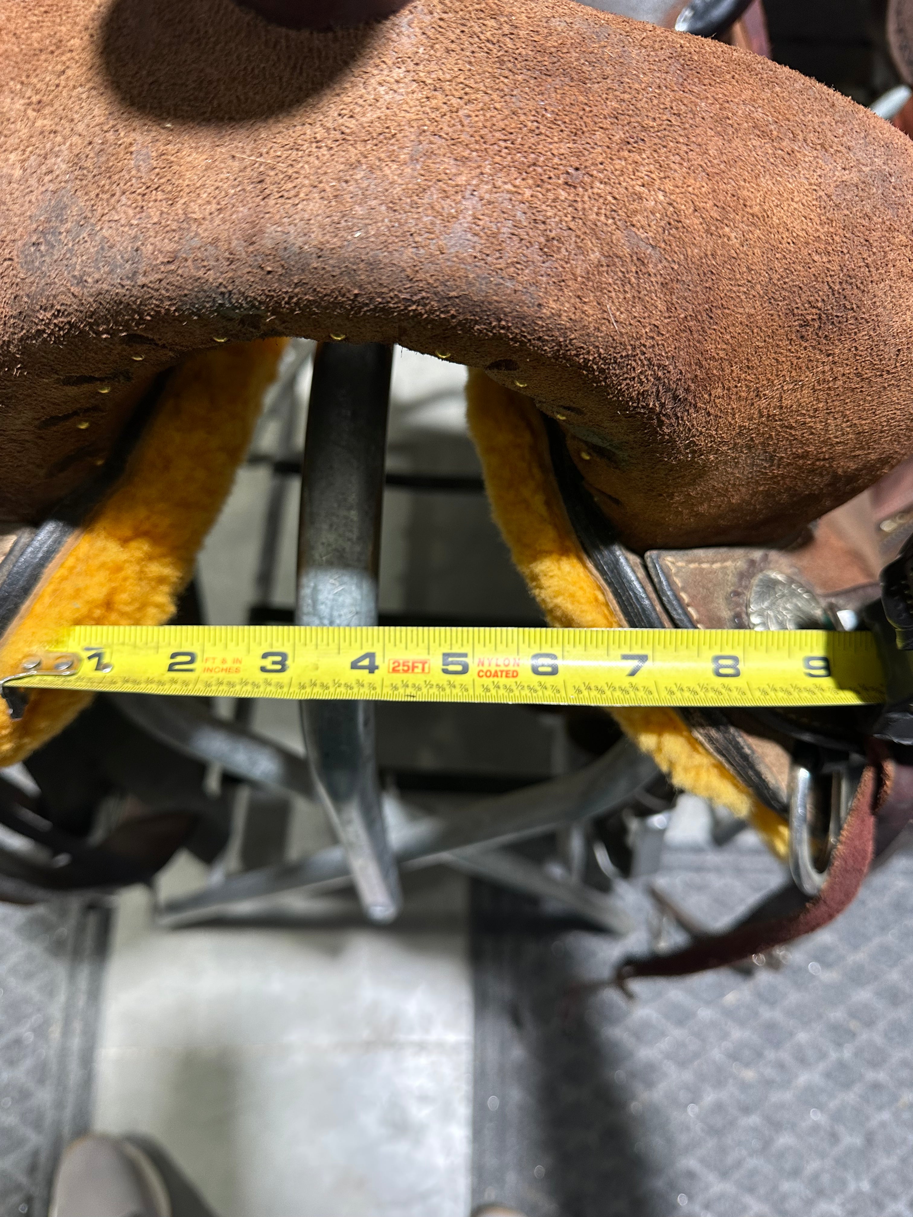 14” Usher brand barrel saddle