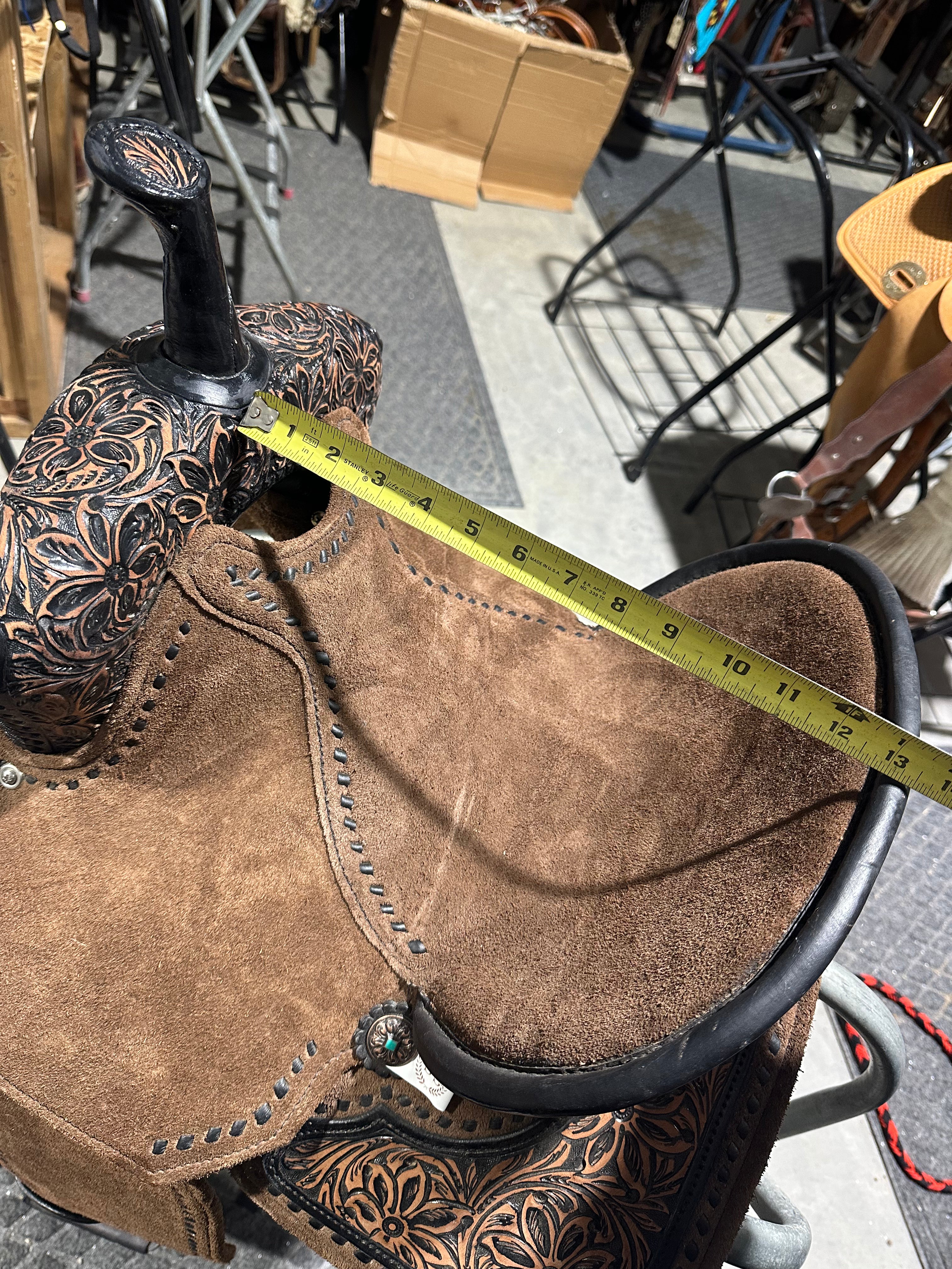 13” Silva light weight barrel saddle made in Brazil