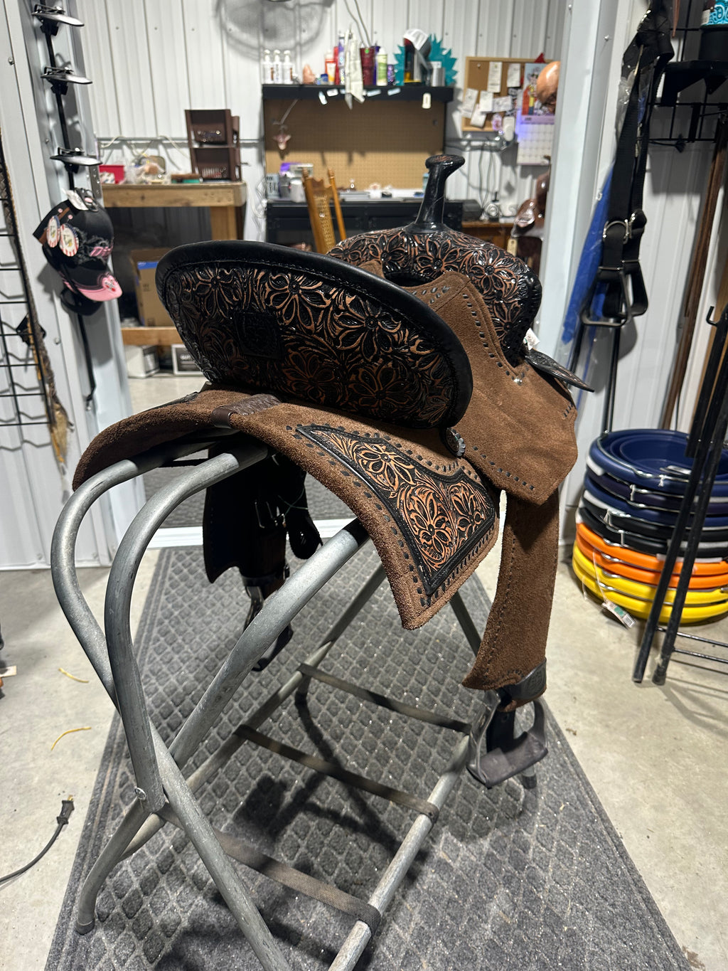 13” Silva light weight barrel saddle made in Brazil