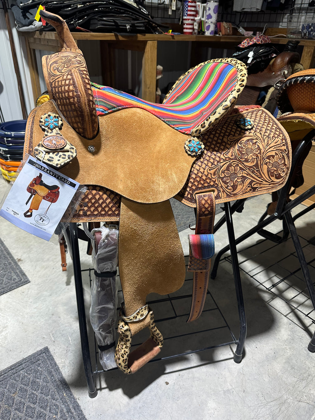15” double t barrel saddle
