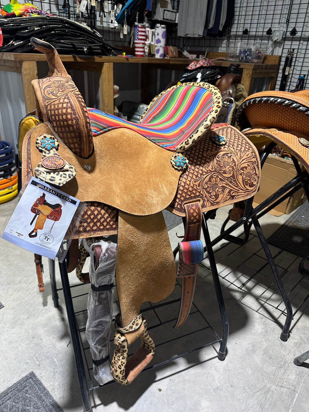 15” double t barrel saddle