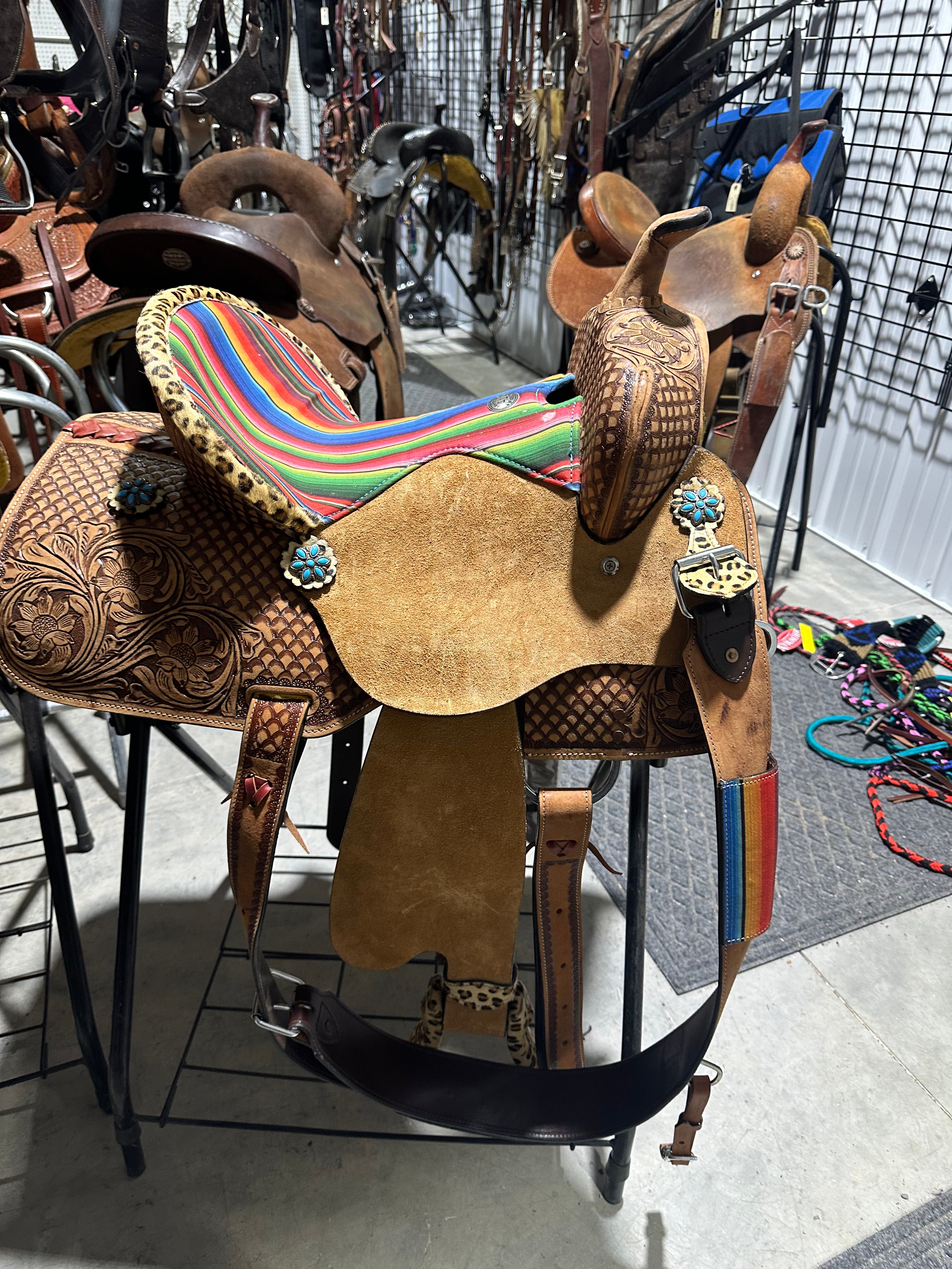 15” double t barrel saddle