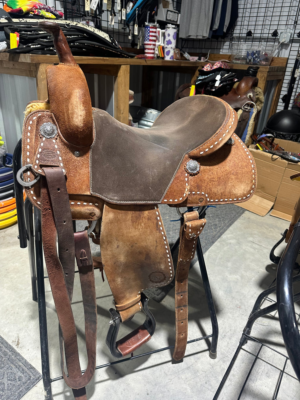 15” short go saddlery barrel saddle
