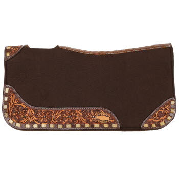 Klassy Cowgirl 28”x30” toffee bloom contoured felt pad