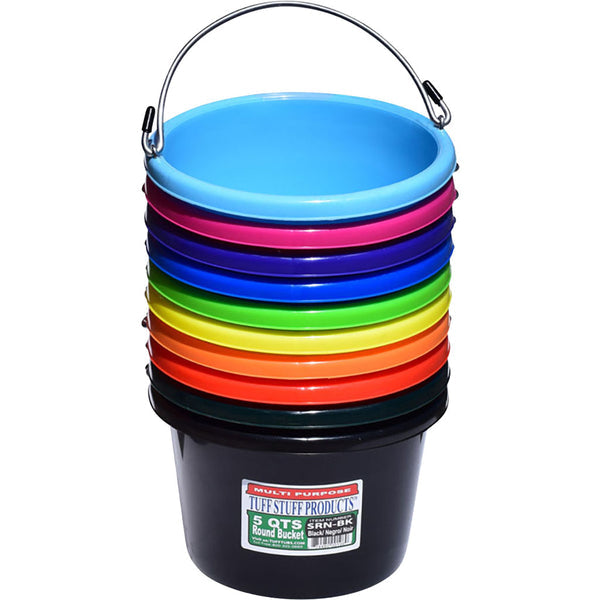 Plastic 5 quart tuff stuff products bucket