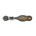 Professionals choice turquoise feather spur strap women’s pair