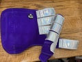 Purple with silver holo large front boots Pretty Polos by Jessie