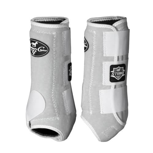 Professionals Choice medium white front Strike boots