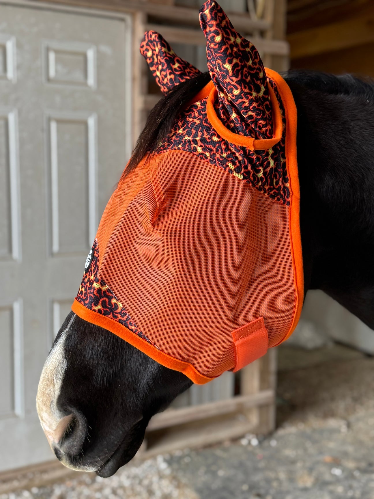 Fly mask horse size Pretty Polos by Jessie NO EARS
