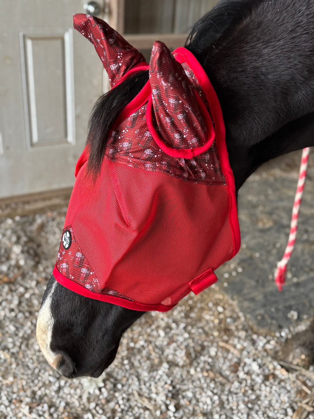 Fly mask horse size Pretty Polos by Jessie NO EARS