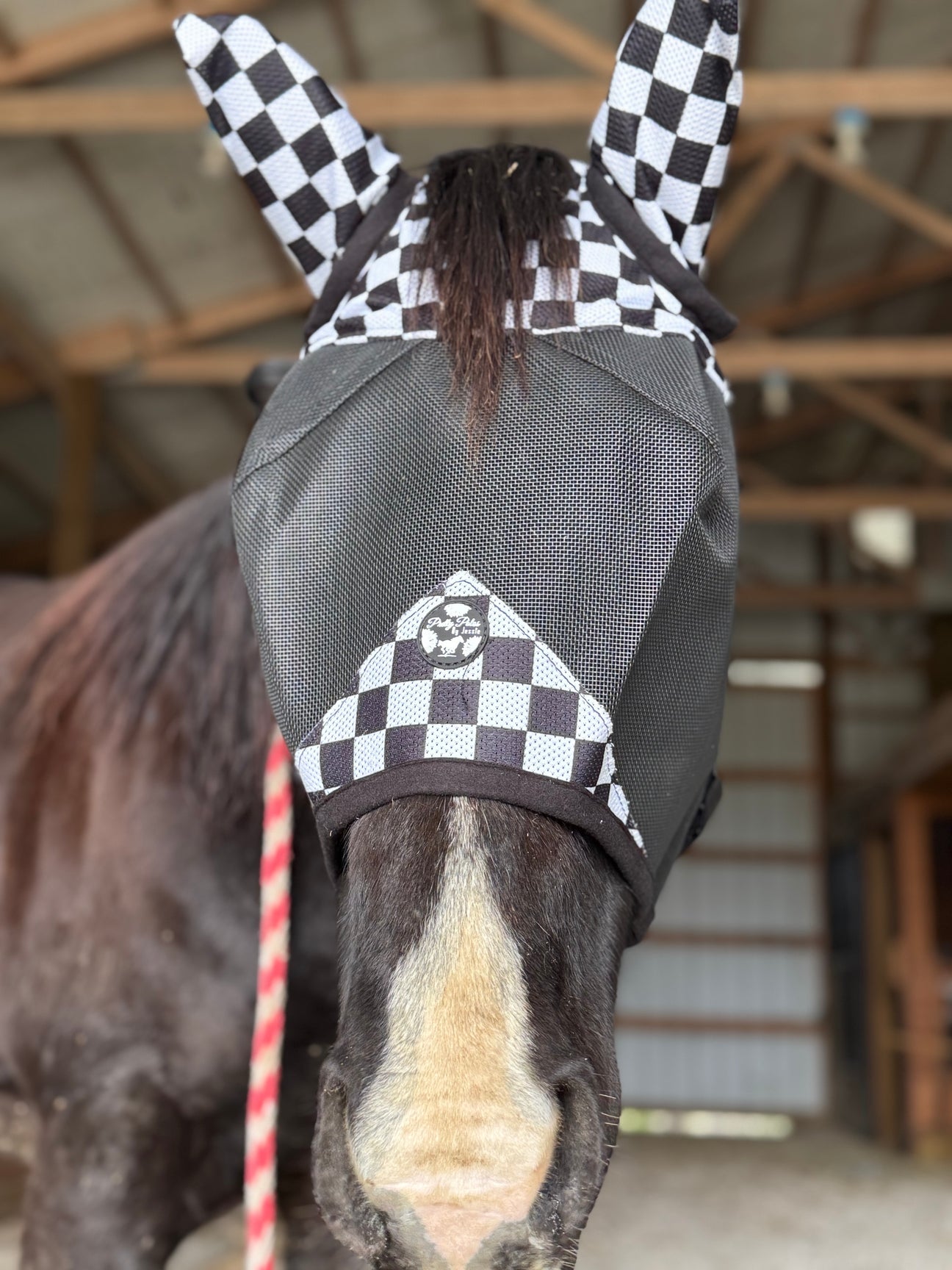 Fly mask horse size Pretty Polos by Jessie NO EARS