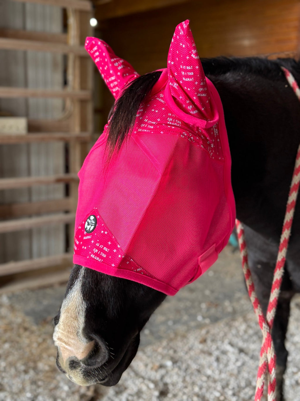 Fly mask horse size Pretty Polos by Jessie NO EARS