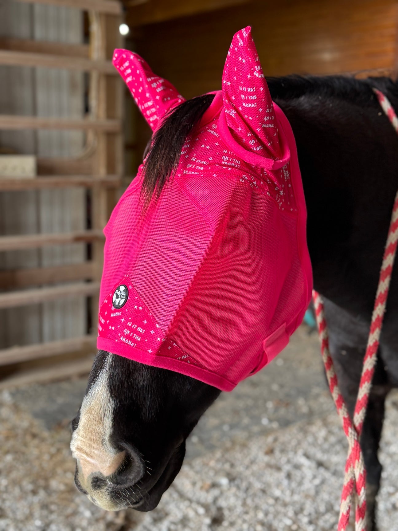 Fly mask horse size Pretty Polos by Jessie NO EARS