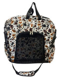 Cow print carry all bag