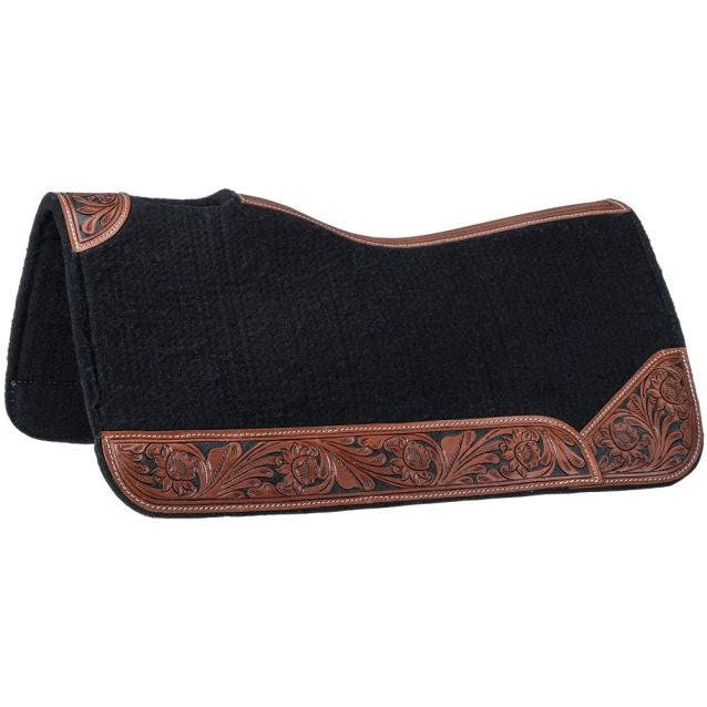 Tough 1 Dakota felt saddle pad dark brown