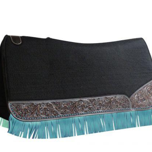 32” x 31” felt pad with fringe