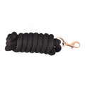 SS braided 8’ black derby lead rope