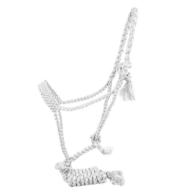 Mule tape halter with lead rope