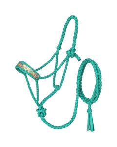 Design mule tape halter with lead