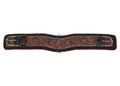 Floral tooled felt bottom Velcro stick and peel cinch