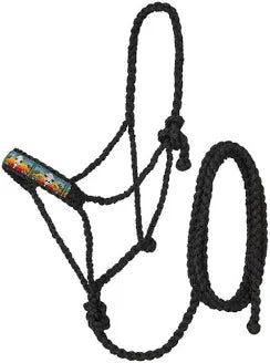 Design mule tape halter with lead