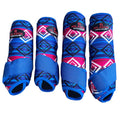 Hilason Horse front Leg Sport Boots Blue / Large